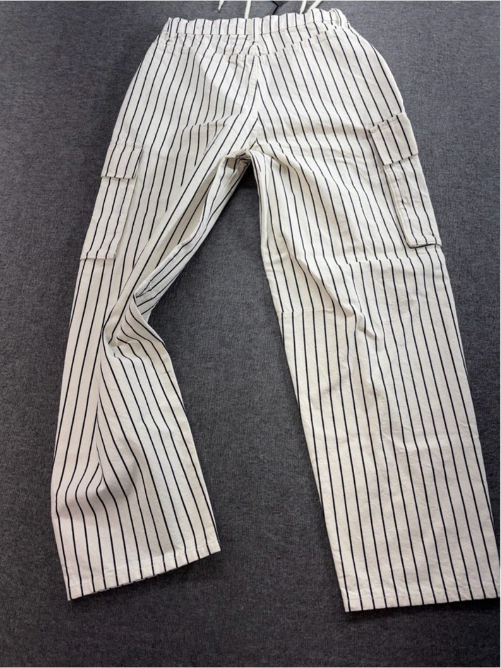 Future Collection 🎯 Striped White Cargo Pants for Women Size 12 :